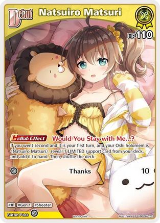 Image of Natsuiro Matsuri (P) (hBP06-073) (hBP06-073) - hololive OFFICIAL CARD GAME Promos Foil