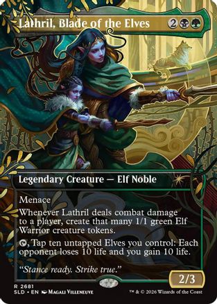 Image of Lathril, Blade of the Elves (SLD-2681) - Secret Lair Drop Series