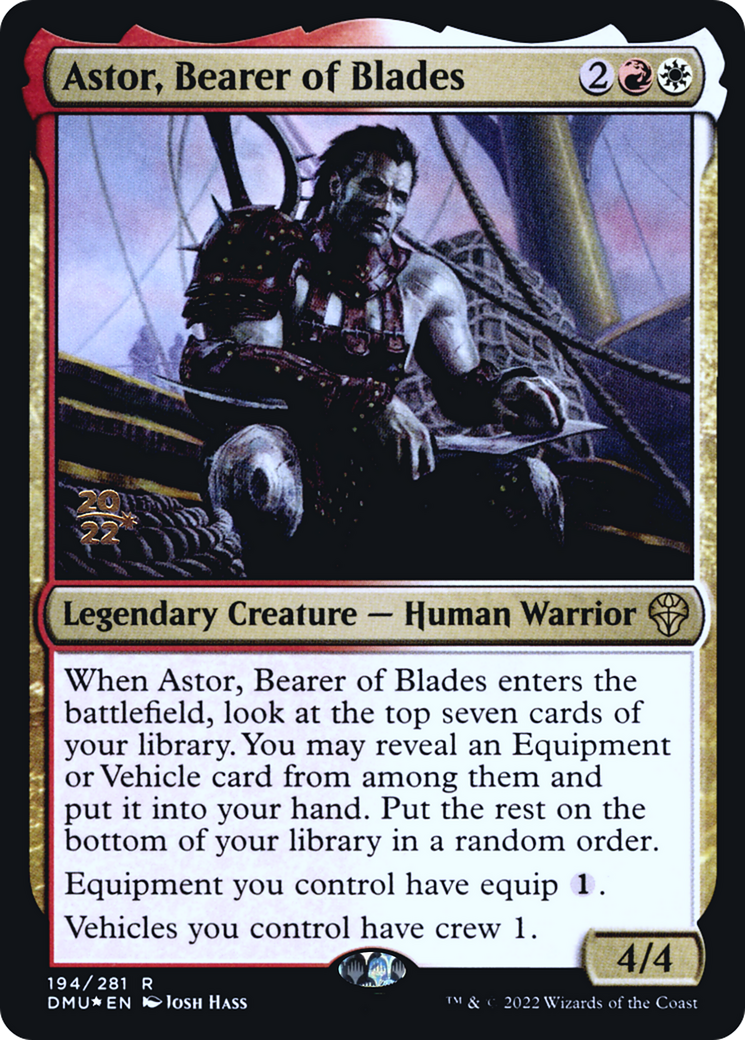 Image of Astor, Bearer of Blades (PRE-194) - Dominaria United Promos Foil