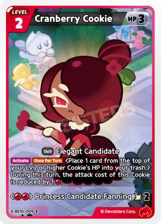 Image of Cranberry Cookie (BS10-009) - The Dark Enchantress War