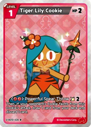 Image of Tiger Lily Cookie (BS10-020) - The Dark Enchantress War Foil