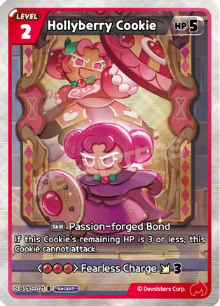 Image of Hollyberry Cookie (021) (BS10-021) - The Dark Enchantress War Foil