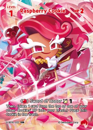 Image of Raspberry Cookie (022) (SSR) (BS10-022) - The Dark Enchantress War Foil