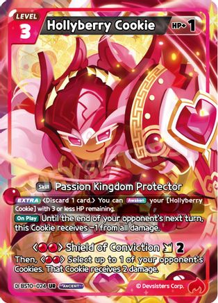Image of Hollyberry Cookie (024) (BS10-024) - The Dark Enchantress War Foil