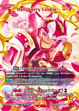 Image of Hollyberry Cookie (024) (SUR) (BS10-024) - The Dark Enchantress War Foil