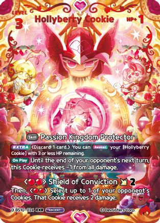Image of Hollyberry Cookie (024) (EXR) (BS10-024) - The Dark Enchantress War Foil