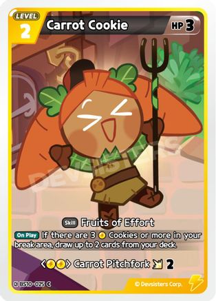 Image of Carrot Cookie (BS10-025) - The Dark Enchantress War