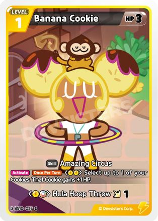 Image of Banana Cookie (BS10-027) - The Dark Enchantress War