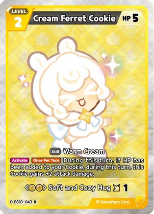 Image of Cream Ferret Cookie (BS10-043) - The Dark Enchantress War Foil