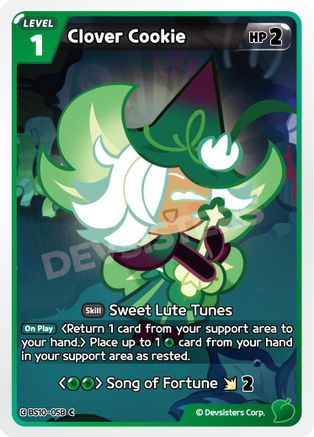 Image of Clover Cookie (BS10-058) - The Dark Enchantress War