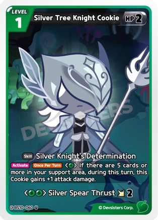 Image of Silver Tree Knight Cookie (BS10-060) - The Dark Enchantress War