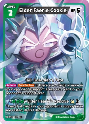Image of Elder Faerie Cookie (BS10-072) - The Dark Enchantress War Foil