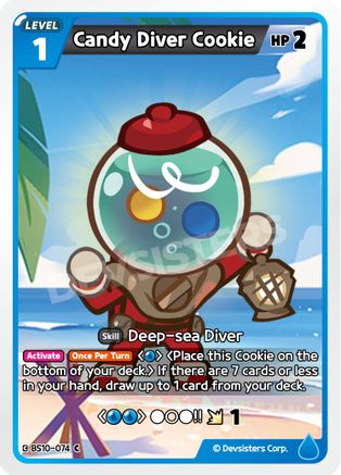 Image of Candy Diver Cookie (BS10-074) - The Dark Enchantress War