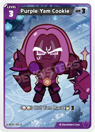 Image of Purple Yam Cookie (BS10-103) - The Dark Enchantress War
