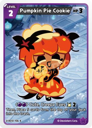 Image of Pumpkin Pie Cookie (BS10-106) - The Dark Enchantress War