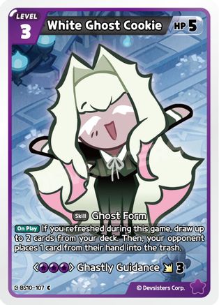 Image of White Ghost Cookie (BS10-107) - The Dark Enchantress War