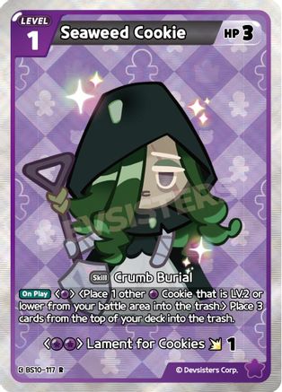 Image of Seaweed Cookie (BS10-117) - The Dark Enchantress War Foil