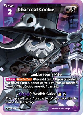 Image of Charcoal Cookie (BS10-121) - The Dark Enchantress War Foil