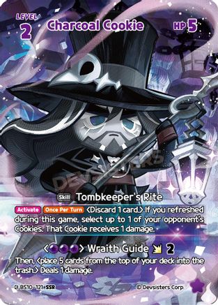 Image of Charcoal Cookie (SSR) (BS10-121) - The Dark Enchantress War Foil