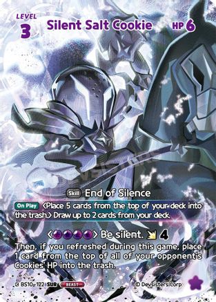 Image of Silent Salt Cookie (122) (SUR) (BS10-122) - The Dark Enchantress War Foil