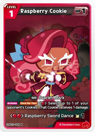 Image of Raspberry Cookie (008) (BS11-008) - The Dark Enchantress War