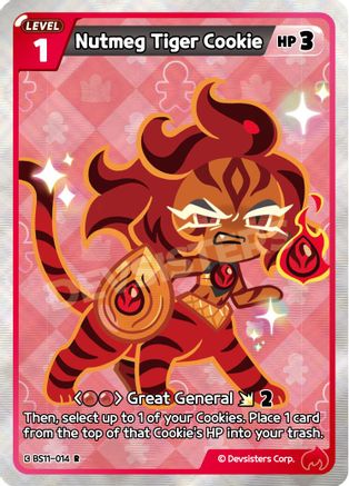 Image of Nutmeg Tiger Cookie (BS11-014) - The Dark Enchantress War Foil