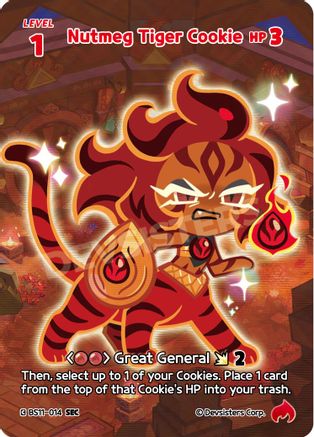 Image of Nutmeg Tiger Cookie (SEC) (BS11-014) - The Dark Enchantress War Foil