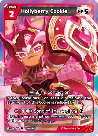 Image of Hollyberry Cookie (017) (BS11-017) - The Dark Enchantress War Foil