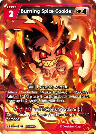 Image of Burning Spice Cookie (BS11-018) - The Dark Enchantress War Foil