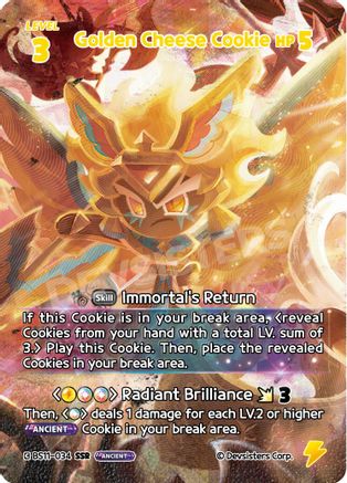 Image of Golden Cheese Cookie (SSR) (BS11-034) - The Dark Enchantress War Foil