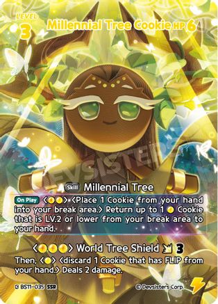 Image of Millennial Tree Cookie (SSR) (BS11-035) - The Dark Enchantress War Foil