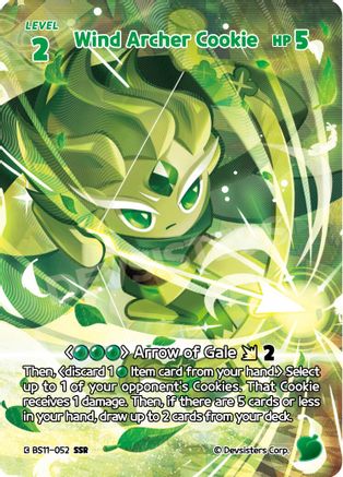Image of Wind Archer Cookie (SSR) (BS11-052) - The Dark Enchantress War Foil