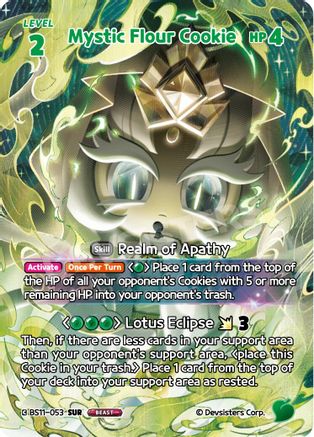 Image of Mystic Flour Cookie (SUR) (BS11-053) - The Dark Enchantress War Foil