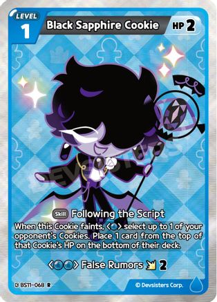 Image of Black Sapphire Cookie (BS11-068) - The Dark Enchantress War Foil