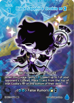 Image of Black Sapphire Cookie (SEC) (BS11-068) - The Dark Enchantress War Foil
