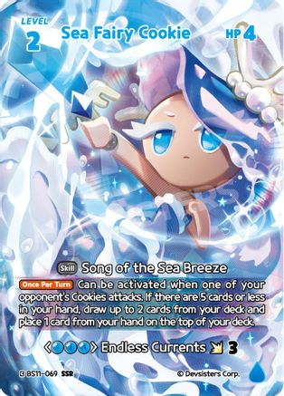 Image of Sea Fairy Cookie (SSR) (BS11-069) - The Dark Enchantress War Foil
