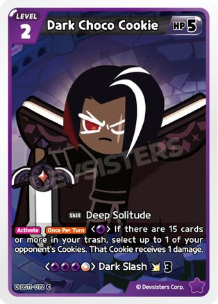 Image of Dark Choco Cookie (BS11-072) - The Dark Enchantress War