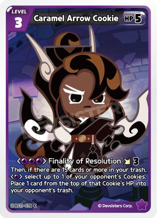 Image of Caramel Arrow Cookie (BS11-078) - The Dark Enchantress War