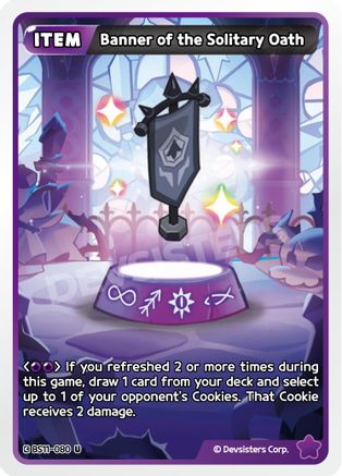 Image of Banner of the Solitary Oath (BS11-080) - The Dark Enchantress War