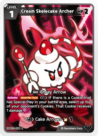Image of Cream Skelecake Archer (BS11-098) - The Dark Enchantress War