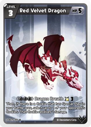 Image of Red Velvet Dragon (BS11-105) - The Dark Enchantress War
