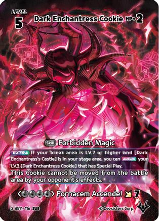 Image of Dark Enchantress Cookie (116) (SUR) (BS11-116) - The Dark Enchantress War Foil