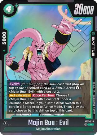Image of Majin Buu : Evil - ST01-035 (ST01-035) - Story Booster 01 Holofoil