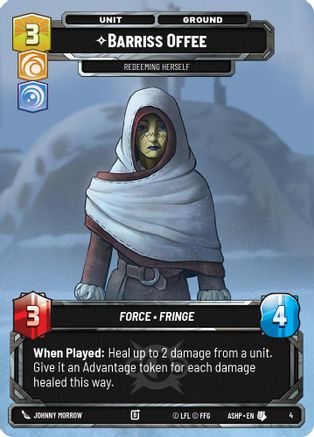 Image of Barriss Offee (4) - Ashes of the Empire  Weekly Play Promos