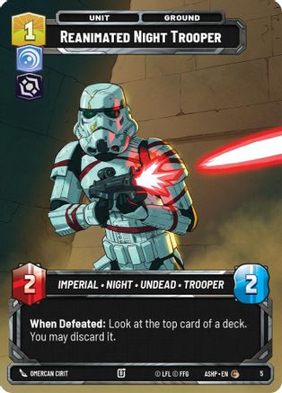 Image of Reanimated Night Trooper (5) - Ashes of the Empire  Weekly Play Promos