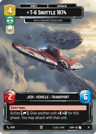 Image of T-6 Shuttle 1974 - With a Mentor's Dedication (10) - Ashes of the Empire  Weekly Play Promos