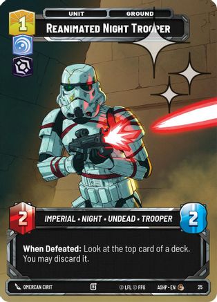 Image of Reanimated Night Trooper (Foil) (25) - Ashes of the Empire  Weekly Play Promos Foil
