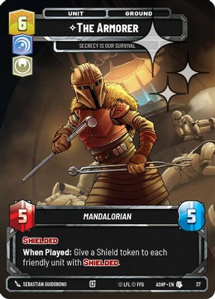 Image of The Armorer - Secrecy is Our Survival (Foil) (27) - Ashes of the Empire  Weekly Play Promos Foil