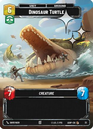 Image of Dinosaur Turtle (Foil) (33) - Ashes of the Empire  Weekly Play Promos Foil