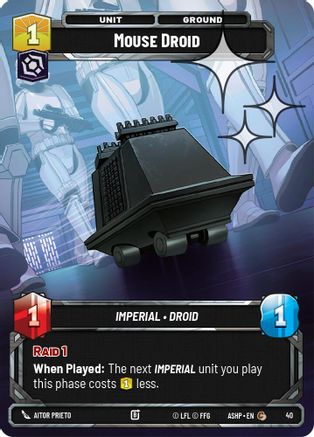Image of Mouse Droid (Foil) (40) - Ashes of the Empire  Weekly Play Promos Foil